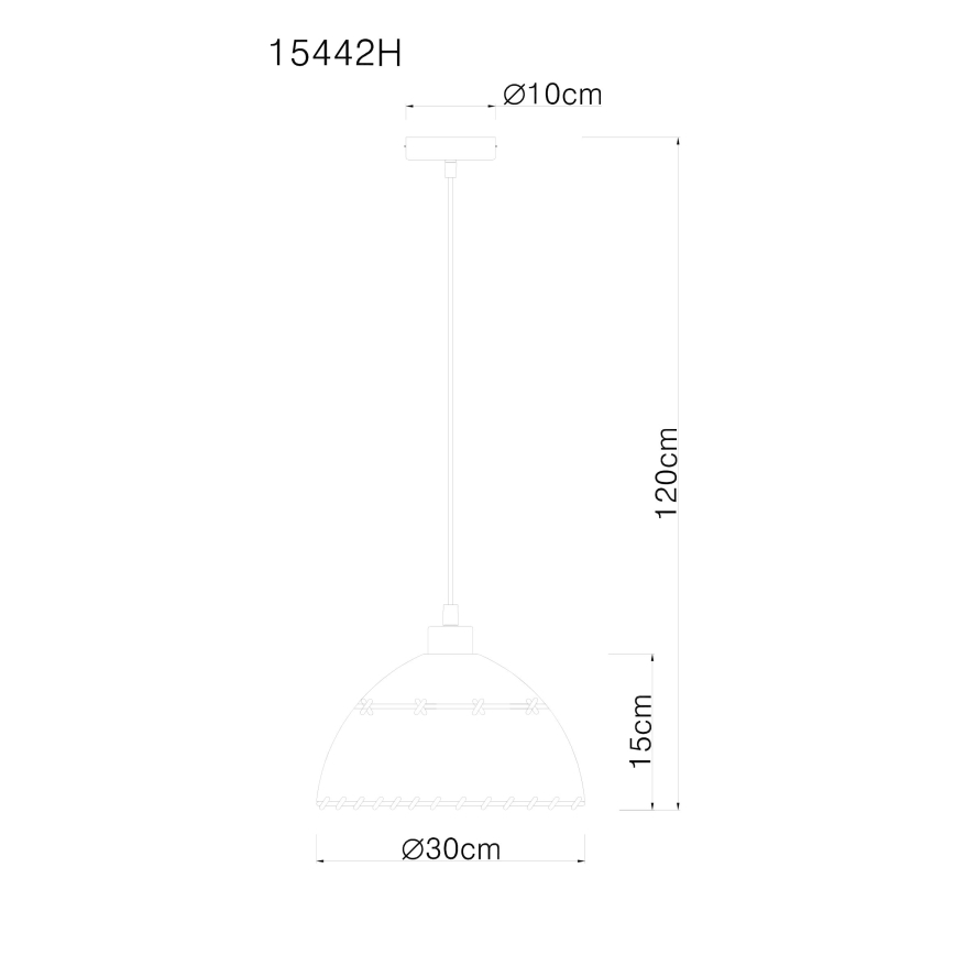 Globo - Luster na sajli 1xE27/60W/230V