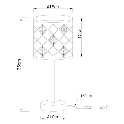 Globo - Stolna lampa 1xE14/40W/230V