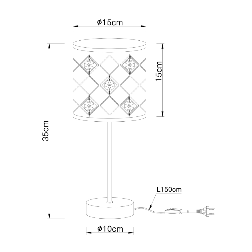 Globo - Stolna lampa 1xE14/40W/230V