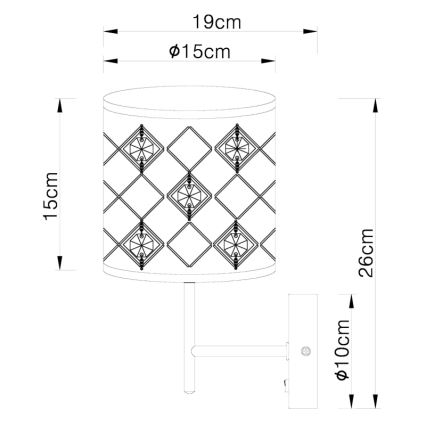 Globo - Zidna svjetiljka 1xE14/40W/230V