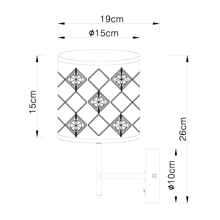 Globo - Zidna svjetiljka 1xE14/40W/230V