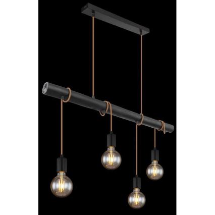 Globo 15459-4H - Luster na sajli LEO 4xE27/60W/230V