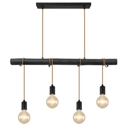Globo 15459-4H - Luster na sajli LEO 4xE27/60W/230V