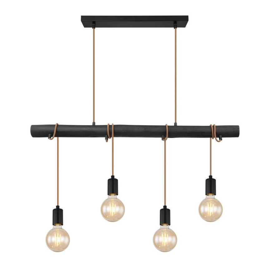 Globo 15459-4H - Luster na sajli LEO 4xE27/60W/230V