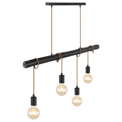 Globo 15459-4H - Luster na sajli LEO 4xE27/60W/230V