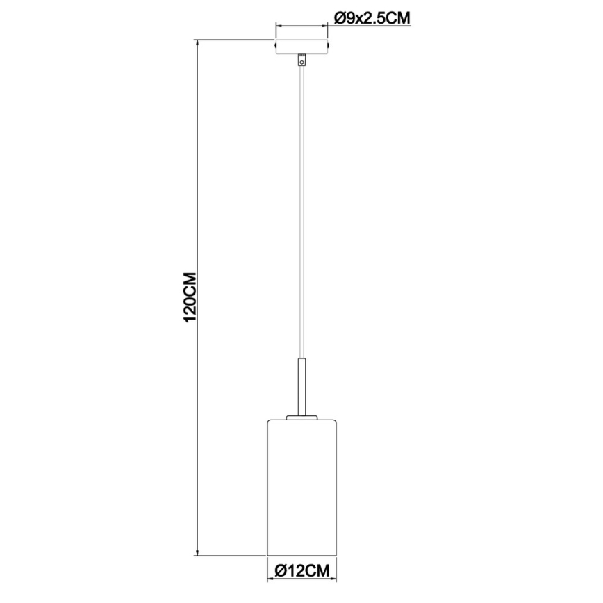 Globo - Luster na sajli 1xE27/60W/230V
