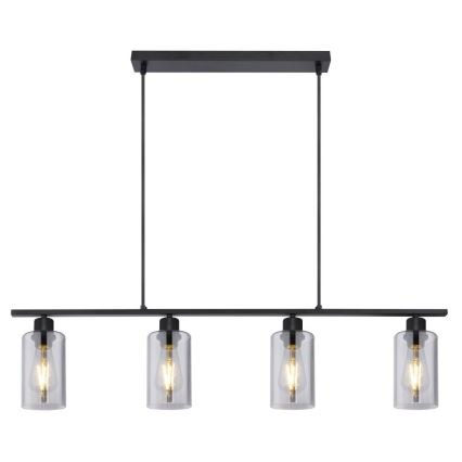 Globo - Luster na sajli 4xE27/60W/230V crna
