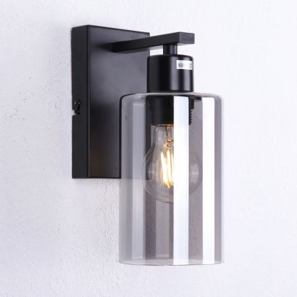 Globo - Zidna svjetiljka 1xE27/60W/230V crna