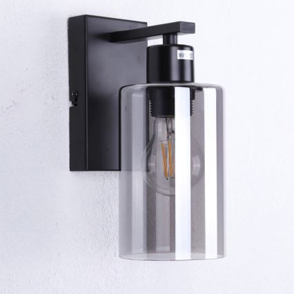 Globo - Zidna svjetiljka 1xE27/60W/230V crna