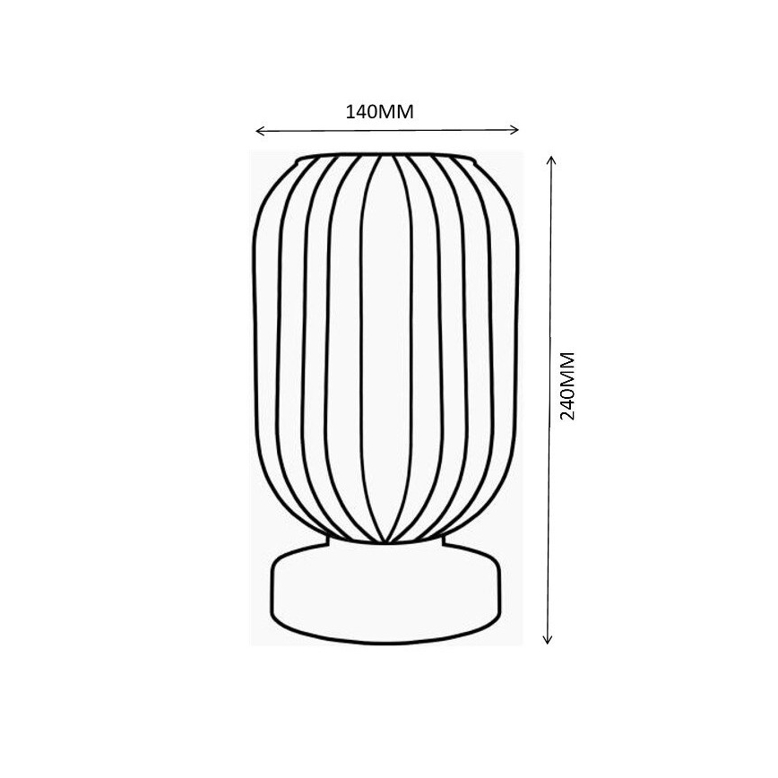 Globo - Stolna lampa 1xE27/40W/230V smeđa