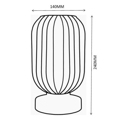 Globo - Stolna lampa 1xE27/40W/230V zelena