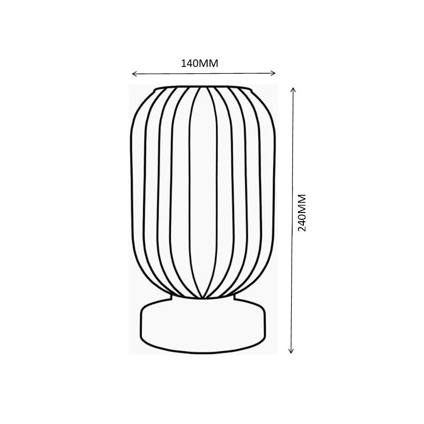 Globo - Stolna lampa 1xE27/40W/230V zelena