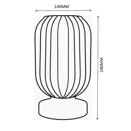 Globo - Stolna lampa 1xE27/40W/230V ljubičasta