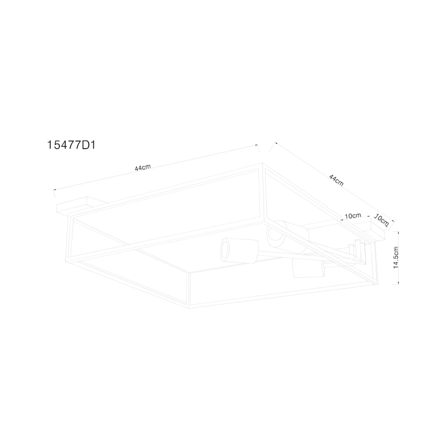 Globo - Stropna svjetiljka 3xE27/60W/230V