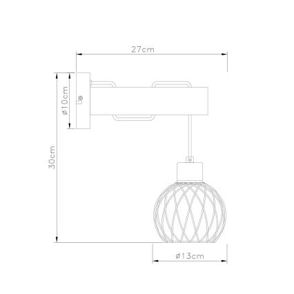 Globo - Zidna lampa 1xE27/15W/230V