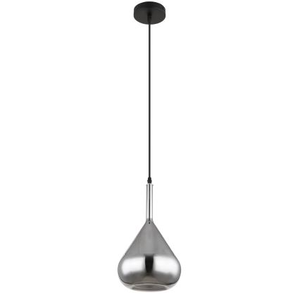 Globo - Luster na sajli 1xE27/60W/230V pr. 20 cm crna