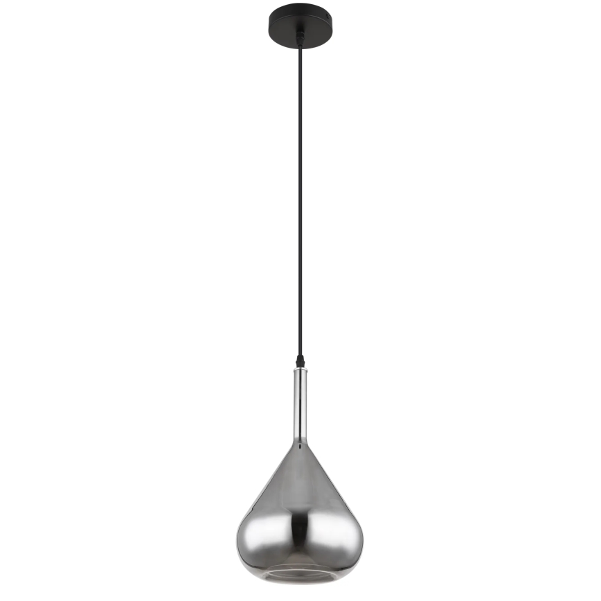Globo - Luster na sajli 1xE27/60W/230V pr. 20 cm crna