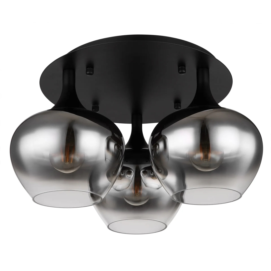 Globo - Nadgradni luster 3xE27/40W/230V pr. 45 cm crna