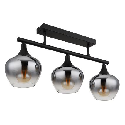 Globo - Nadgradni luster 3xE27/40W/230V crna
