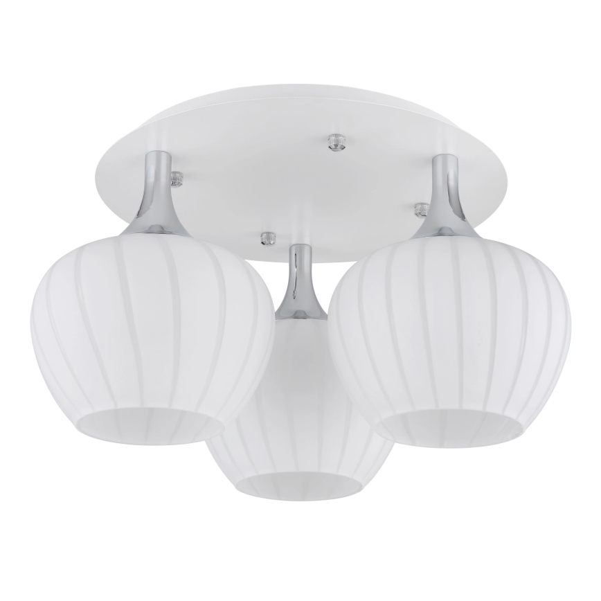 Globo - Nadgradni luster 3xE27/40W/230V bijela