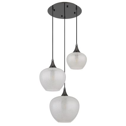 Globo - Luster na sajli 3xE27/40W/230V bijela/antracit