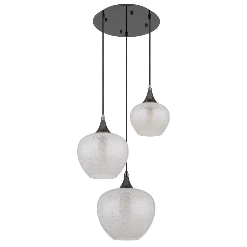 Globo - Luster na sajli 3xE27/40W/230V bijela/antracit