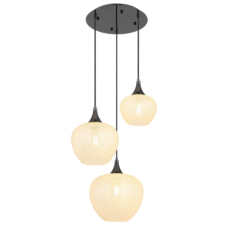 Globo - Luster na sajli 3xE27/40W/230V bijela/antracit