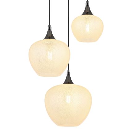 Globo - Luster na sajli 3xE27/40W/230V bijela/antracit