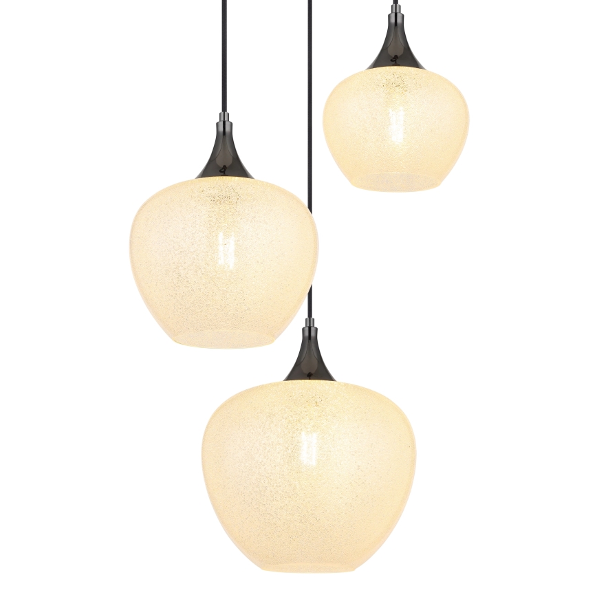 Globo - Luster na sajli 3xE27/40W/230V bijela/antracit