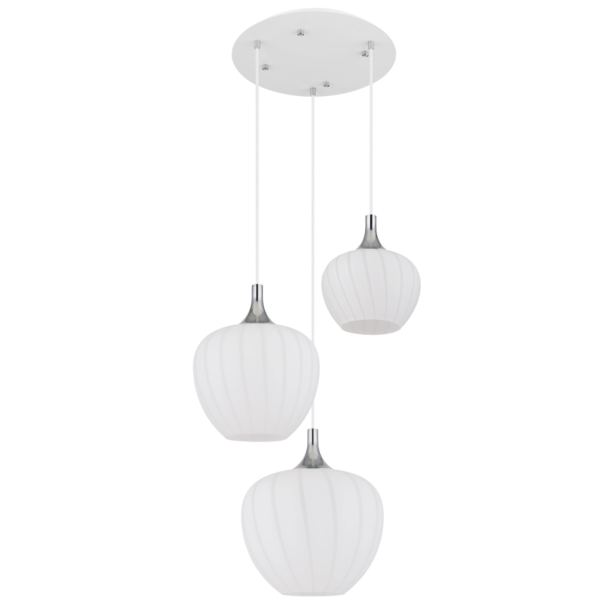 Globo - Luster na sajli 3xE27/40W/230V bijela