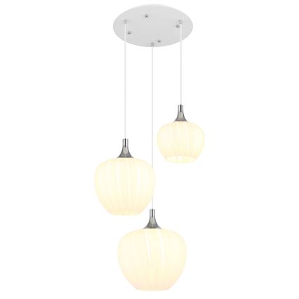 Globo - Luster na sajli 3xE27/40W/230V bijela