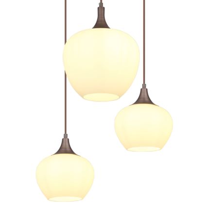 Globo - Luster na sajli 6xE27/40W/230V bijela