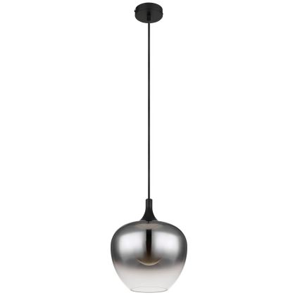 Globo - Luster na sajli 1xE27/40W/230V pr. 24 cm crna