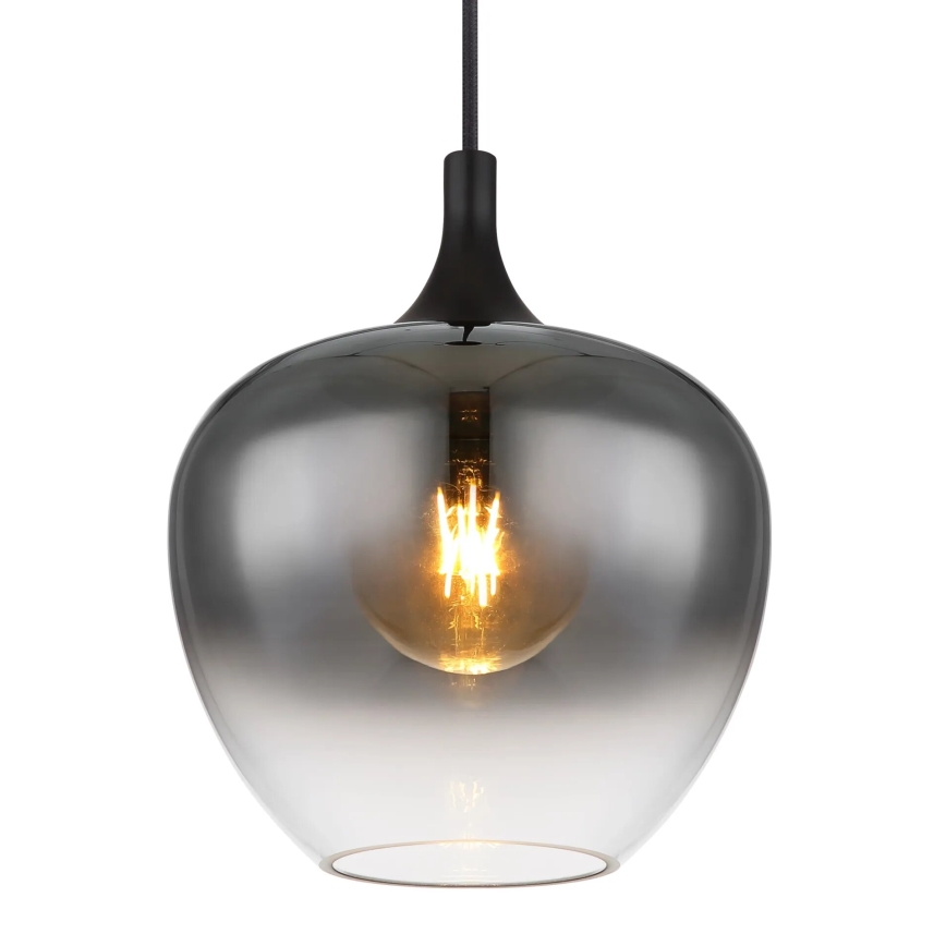 Globo - Luster na sajli 1xE27/40W/230V pr. 24 cm crna