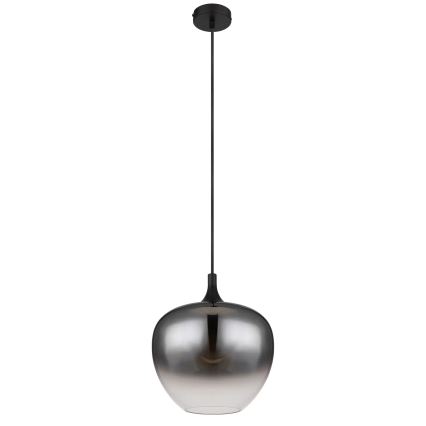 Globo - Luster na sajli 1xE27/60W/230V pr. 29 cm crna