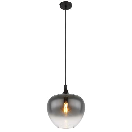 Globo - Luster na sajli 1xE27/60W/230V pr. 29 cm crna