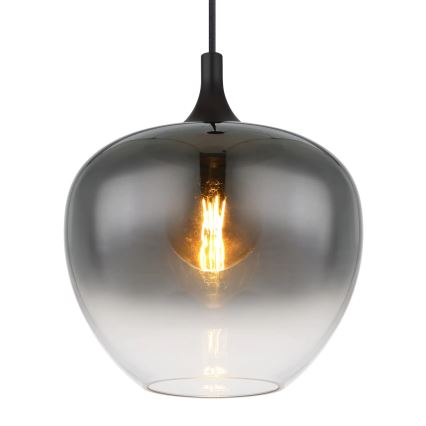 Globo - Luster na sajli 1xE27/60W/230V pr. 29 cm crna