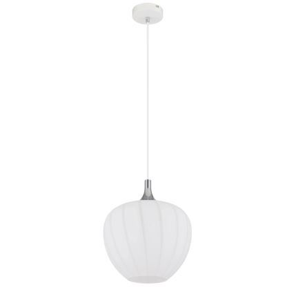 Globo - Luster na sajli 1xE27/60W/230V pr. 29 cm bijela