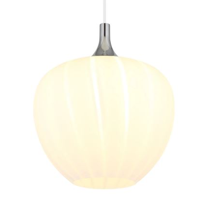 Globo - Luster na sajli 1xE27/60W/230V pr. 29 cm bijela