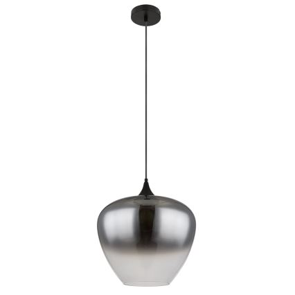 Globo - Luster na sajli 1xE27/60W/230V pr. 40 cm crna