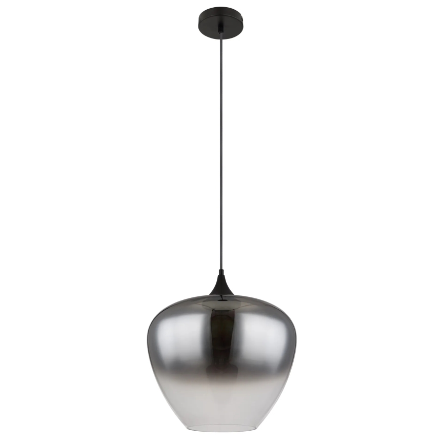 Globo - Luster na sajli 1xE27/60W/230V pr. 40 cm crna