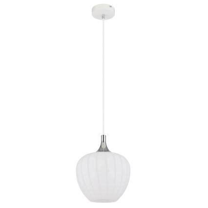 Globo - Luster na sajli 1xE27/60W/230V pr. 24 cm bijela