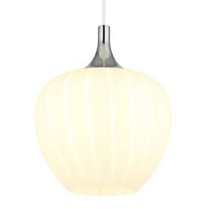 Globo - Luster na sajli 1xE27/60W/230V pr. 24 cm bijela
