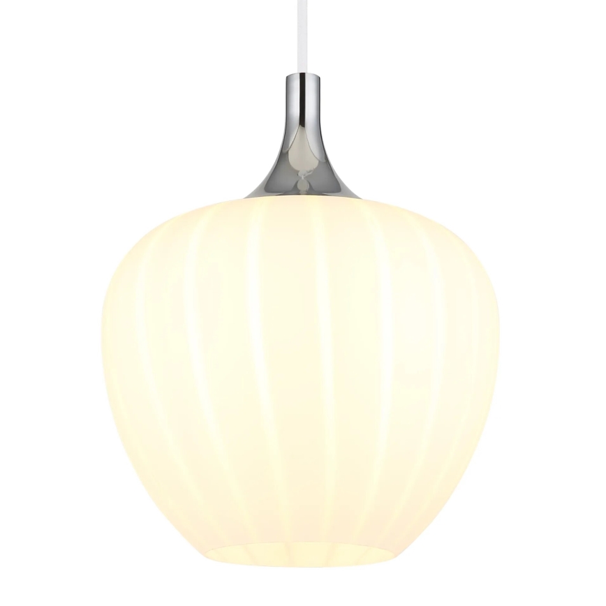 Globo - Luster na sajli 1xE27/60W/230V pr. 24 cm bijela