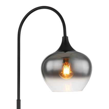 Globo - Podna lampa 1xE27/40W/230V crna/dimna