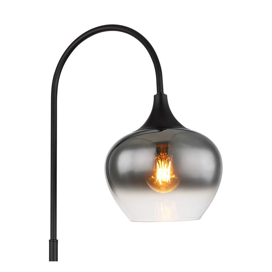 Globo - Podna lampa 1xE27/40W/230V crna/dimna