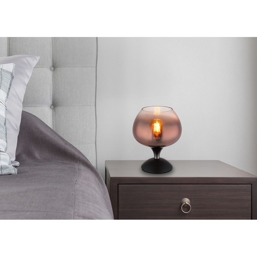 Globo - Stolna lampa 1xE27/40W/230V bakrena