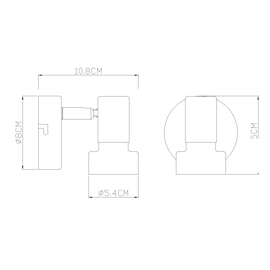Globo - Stolna lampa 1xE27/40W/230V bijela/antracit