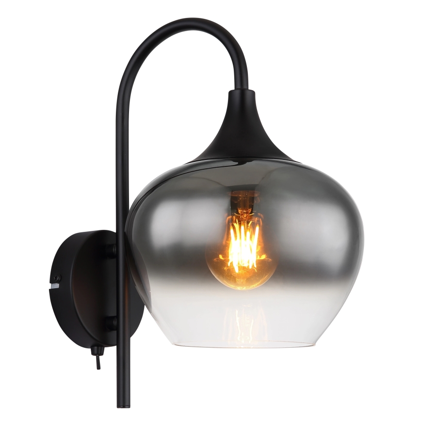 Globo - Zidna lampa 1xE27/40W/230V crna