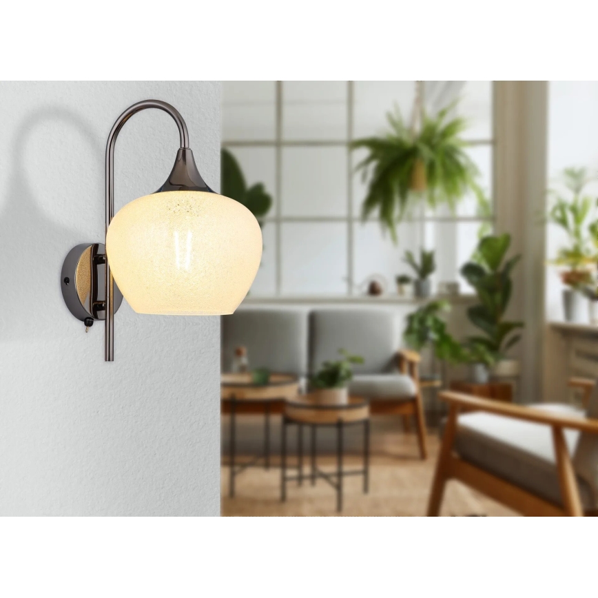 Globo - Zidna lampa 1xE27/40W/230V bijela/antracit
